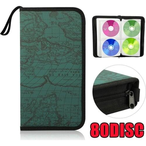 80 Sleeve Cd Dvd Ray Disc Carry Case Holder Bag Wallet Storage Ring Binder Card Package Wallet