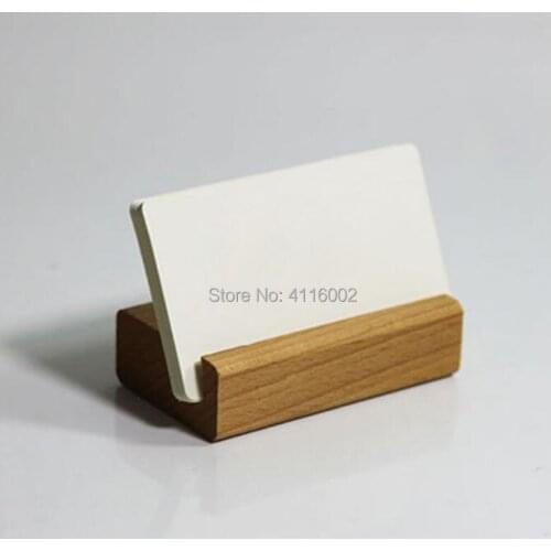 Natural Beech Wood Photo Holder Memo Clips Business Card Holder Clamps Stand Card Desktop Message Organizer