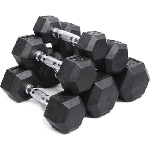 Commercial Dumbbells With Various Specifications Of Solid Iron Coated Materials For Gyms High-Quality Household Dumbbell Sets
