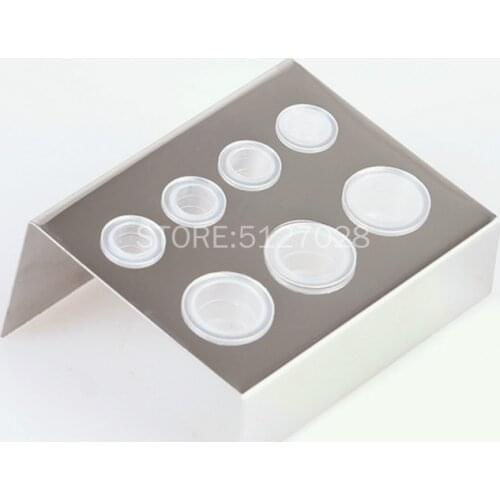 7 Holes Container Stand Tattoo Pigment Accessories Stainless Steel Supplies Tattoo Glass Cup Holder for Permanent Makeup use