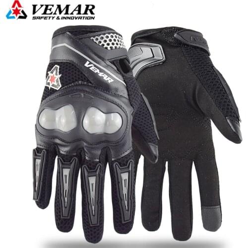 VEMAR Summer Motorcycle Gloves Men Touch Screen Breathable Motobike Riding Moto Protective Gear Motorbike Motocross Gloves