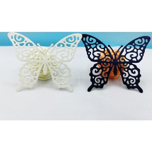 A Butterfly Metal Cutting Dies Scrapbooking Embossing Folders for Card Making Craft DIY Clear Stamps and Slimline Die Cut Molds