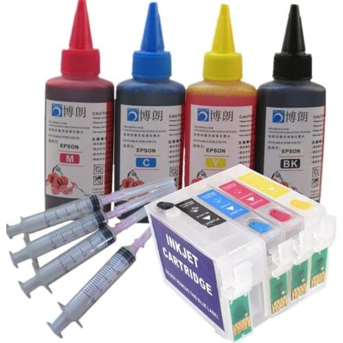 Refill ink kit 27XL T2711 ink cartridge for EPSON WorkForce WF-3620DWF 3640DTWF 7110DTW 7610DWF 7620 wf7710 7720 WF-7210