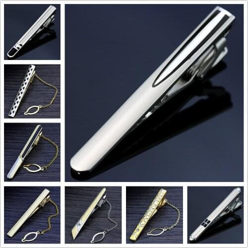 New and High Quality Laser Engraving Tie Clip Fashion Style Gold Silvery and Black Mens Business Tie Pin Free Delivery