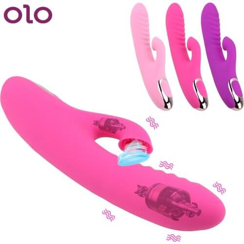 OLO Dildo AV Vibrator Vagina Sucking Nipple Sucker Sex Toys For Woman Clitoris G Spot Stimulation Massager Female Masturbation