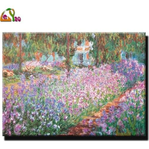 Full Square Diamond Embroidery Monets GARDEN Mosaic Diamond Painting Landscape Cross Stitch Handicraft Home Decor