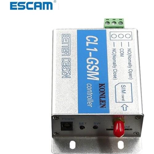 ESCAM Gsm Controller SMS Call Remote Control Relay Switch for Gate Open Water Pump Motor Home Appliances on/off