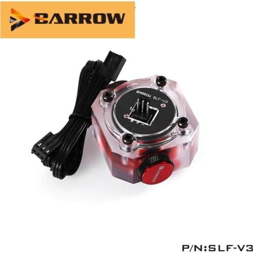 Barrow Flow Meter SLF-V3,Water Cooling System Electronic Data flow Sensor Indicator,Able To Access The Motherboard To Read Data