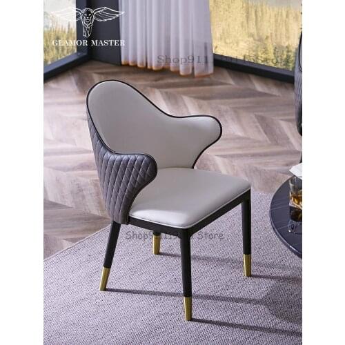 Luxury Dining Chair Italian Fashion Household Chair Can Be Customized Hotel Club Business Negotiation Chair H101