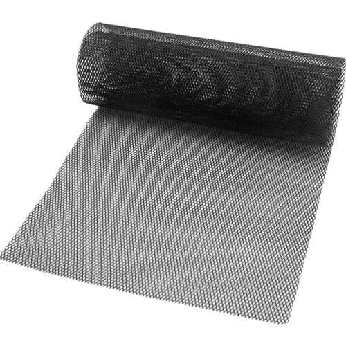 Universal Auto Vehicle Vent Diamond Grille Mesh Sheet Black 100x33cm Bumper