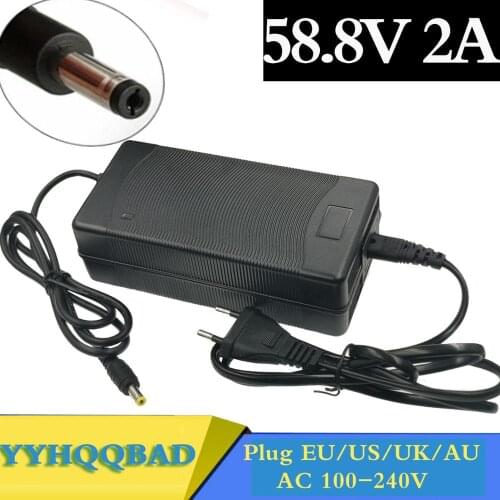 58.8V 2A 58.8v2a lithium li-ion battery charger for 14 Series lithium li-ion Li-polymer battery pack