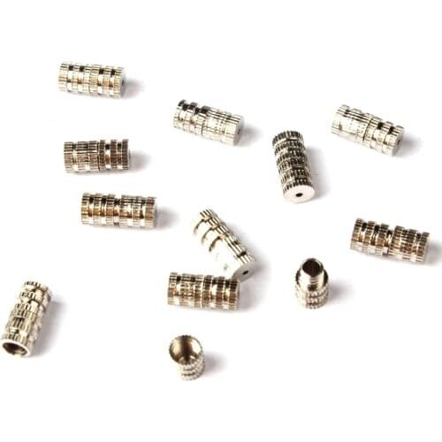 4*8mm Necklace Clasp Copper Screw Clasps Necklace Bracelet Findings Cylinder 50PCS DIY Jewelry Accessories Free Shipping