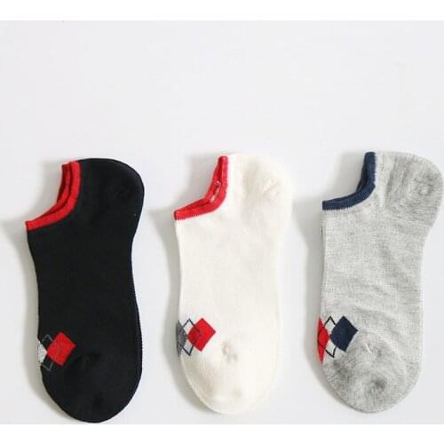 10 Pairs / Bag Ladies Boat Socks Autumn New Combed Cotton Socks Women Casual Printing Breathable Adult Cotton Socks