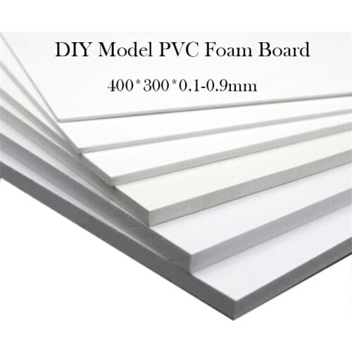 10pcs 400x300mm 1-9mm Thickness White/Black DIY Foam Board Model PVC Foam Sheet Board Foamboadrd Building Model Plate