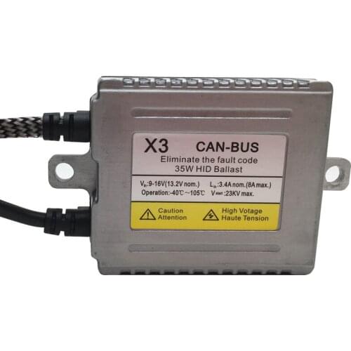 20 PCS/lot 12V 35W canbus hid ballast X3 no error error free slim metal ballast for H1 H3 H4 H11 9005 9006 hid xenonkit ballast