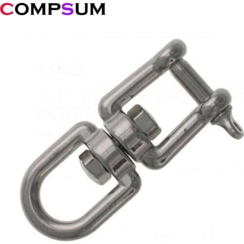 304 Stainless Steel Jaw Eye Swivel Anchor Chain Connector Double Shackle Swivel for Boat