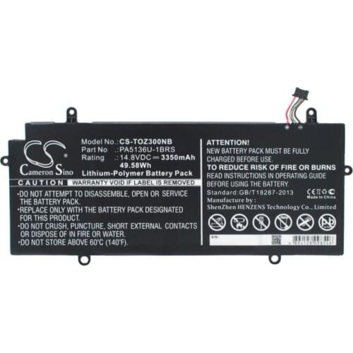 Cameron sino 3350mah battery for TOSHIBA Portege Z30 Z30 Ultrabook Z30-002 Z30-00N004 Z30-00Q005 Z30-A 18J Z30-A Y0433