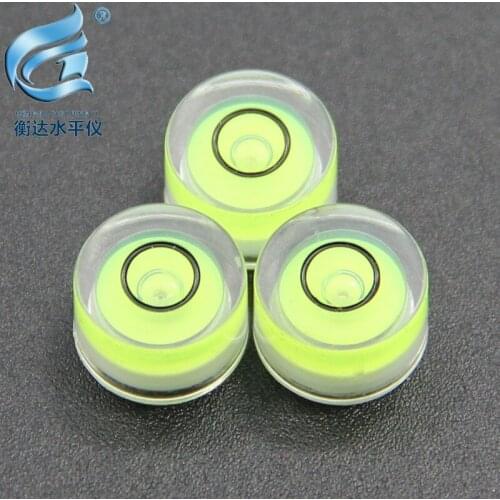 100pcs 10 * 6mm acrylic horizontal bead micro level bubble level camera geological compass accessories