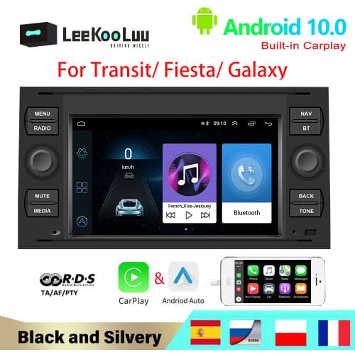 LeeKooLuu 2 din Car Radio GPS Navigation Android 8.1 Multimedia Player For Ford Focus 2 Mondeo S C Max Kuga Fiesta Fusion
