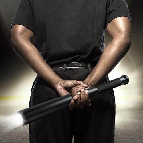 Self Defense Baseball Flashlight Stick Led Baseball Bat Aluminium Alloy Torch Emergency Self Defense Anti Riot Equipment #G2