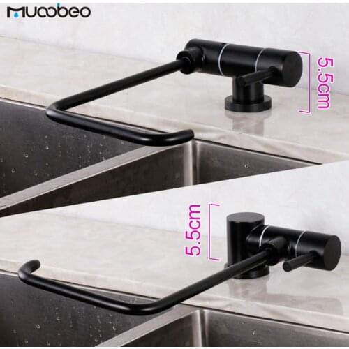 Black Kitchen Folding Filter Faucet 304 Stainless Steel Purifier Water Foldable Tap For Drinking Water