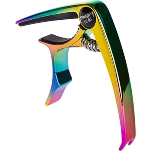 Flanger Guitar Capo Colorful Zinc Alloy Durable String Tension Guitar Capo Ukulele, Classical Guitar Accessories