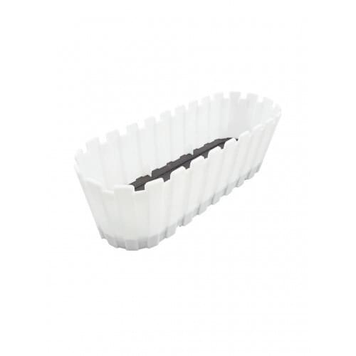 SAMPURHCASE Flower Pot Balcony 40cm White 27559S