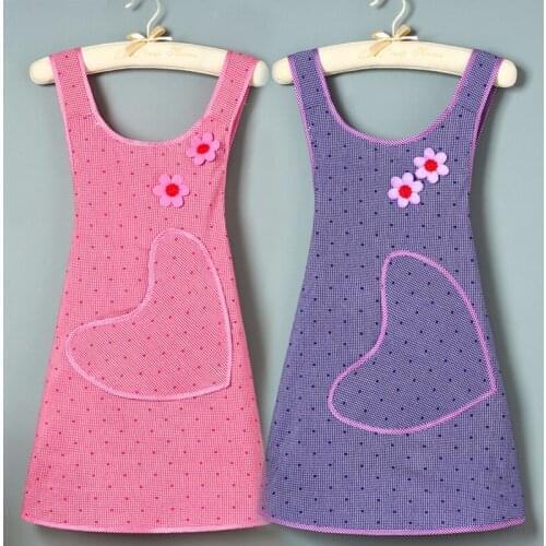Cross apron womens cotton kitchen household cooking oil-proof Korean fashion cute adult overalls waist