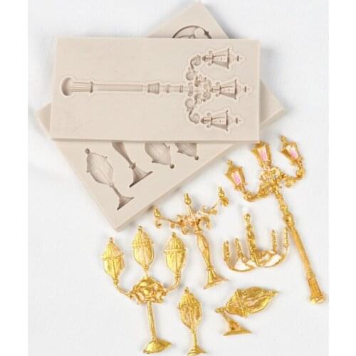 Street Lamp Conch Mould Silicone Mold Fondant Cake Decorating Tool Sugarcraft Chocolate Forms Bakeware Tools