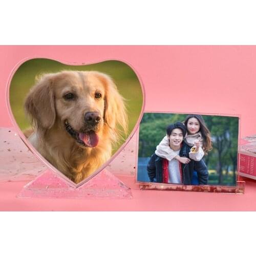 Photo Frame with Base Casting Mold Love Heart/Square Soft Silicone Mould Home Ornament DIY Craft Tools xqmg DIY Craft Supplies