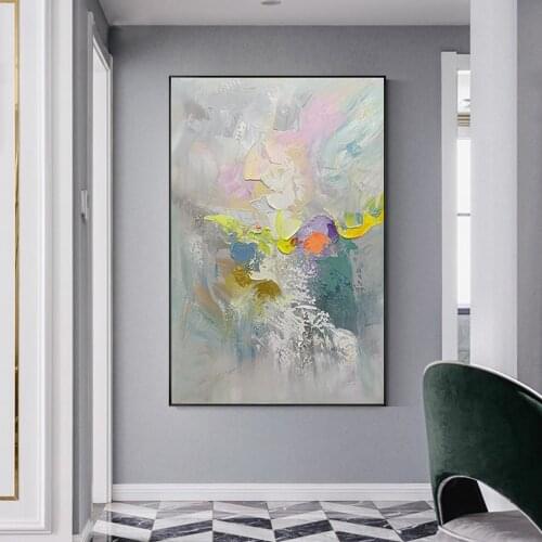 Unframed Design Handmade Abstract 100% Handpainted Oil Painting On Canvas Wall Art Picture for Living Room Bedroom Home Decora