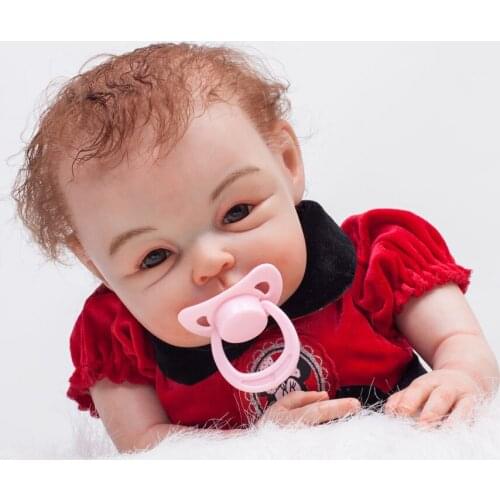 22inch Reborn Baby Dolls for Children Toys Toddler Full Body Silicone Reborn Doll with Cute Clothes Kids Birthday Xmas Gift