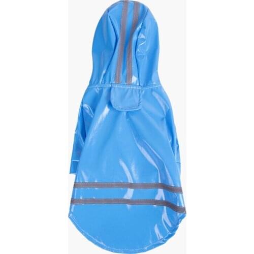 Summer Outdoor Puppy Pet Rain Coat Hoody Waterproof Jackets PU Raincoat for small Dogs Cats chihuahua Apparel Clothes Wholesale