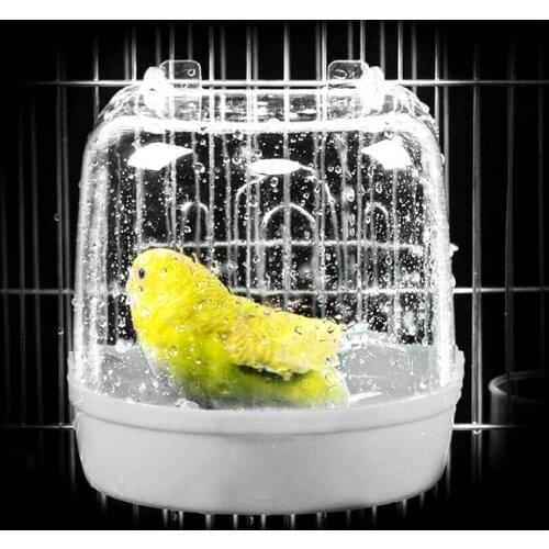 New Cage For Calopsita Parrot Bird Bathtub Bathing Supplies Plastic Pet Supplies Birds Bath Shower Outdoor Birdcage Accessories