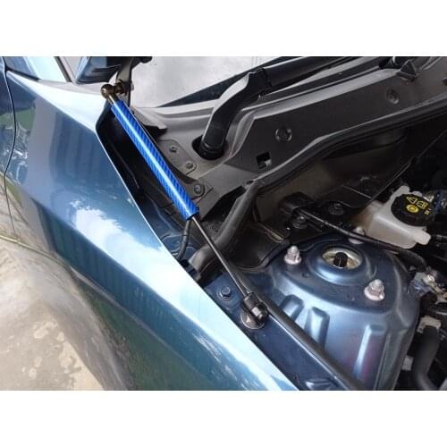 For Mazda2 Demio DJ for Toyota Yaris 14-20 Front Bonnet Hood Modify Gas Struts Carbon Fiber Spring Damper Lift Support Absorber