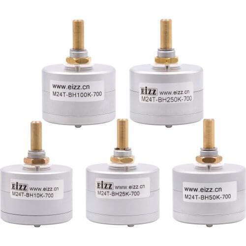 VOLUME POTENTIOMETER EIZZ 10K 25K 50K 100K 250K 24-Step Mono Balance LOG Stepped Attenuator for AUDIO DAC AMP Speaker HiFi DIY