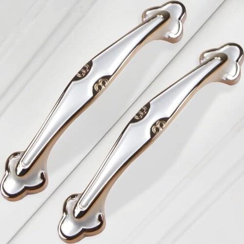 Free shipping Wardrobe drawer handles European solid ivory white dresser cabinet door pull knobs Modern simple furniture handles