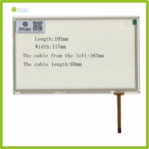 ZhiYuSun KL-TP-2649 8Inch 193mm*117mm 4Wire Resistive TouchScreen Panel Digitizer 193*117 this is compatible