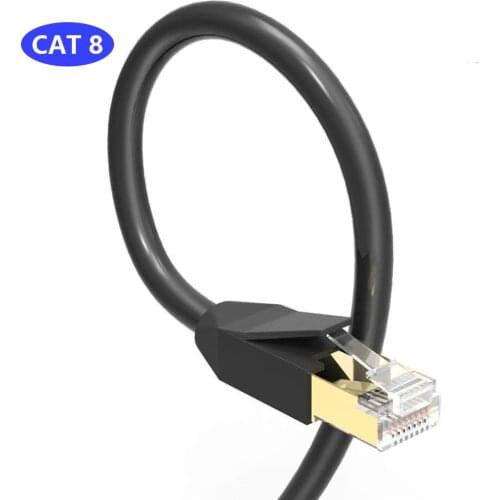 Cat 8 Network Cable LAN Network Cat8 Rj45 Speed Ethernet Cable 40Gbps 2000Mhz 26AWG For Router Modem 1m 2m 3m 5m 10m 20m 30m