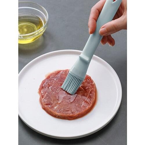 Silicone Oil Brush Kitchen Household High Temperature Resistant Barbecue Brush Oil Household Edible Frying Baking Small Brush