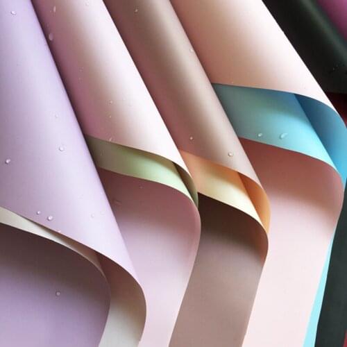 20Pcs Flower Bouquet Wrapping Paper Craft Flower Wrapping Paper Double Side Two-color Waterproof Thickening Gift Packaging Paper