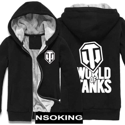 Winter Jackets and Coat WORLD OF TANKS hoodie Anime Game Thicken Warm Men Sweatshirts