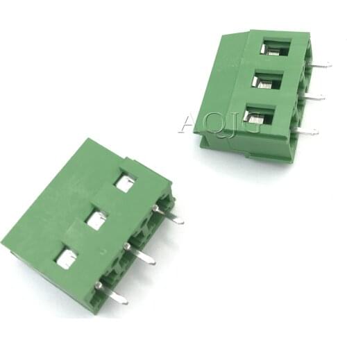 10PCS Terminals KF129-5.0 KF129-2P 3P KF-129 Screw 2Pin 3Pin 5.0mm Straight Pin PCB Screw Terminal Block Connector