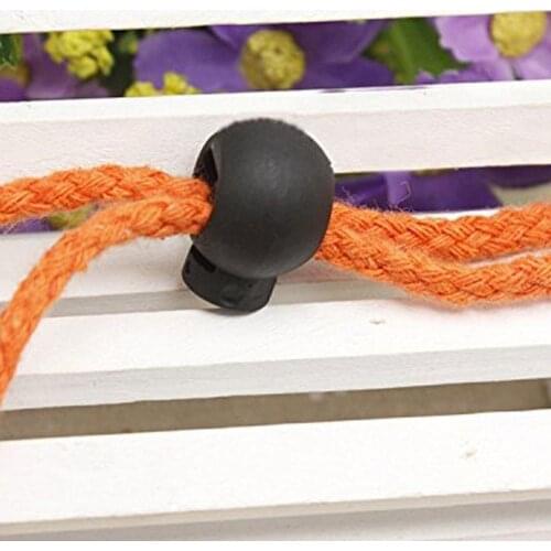 10Pcs15*19mm Cord Locks Metal Single End Hole Buckle Clamp Cable Locks Stopper Toggle Spring Round Single Hole Drawstring Buckle