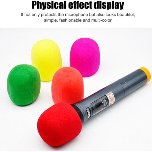 10Pcs Microphone Windscreen Sponge Covers Lapel Headset Grill Windshield Foam Mic Pad Cover Protective Cap for Meeting