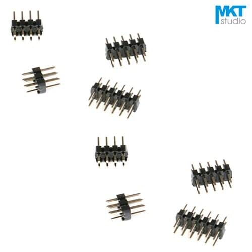 100Pcs 2.0mm Pitch Double Row Straight Pins PTH Male Pin Header Strip For Arduino 2x11P 2x12P 2x13P 2x14P...2x20P