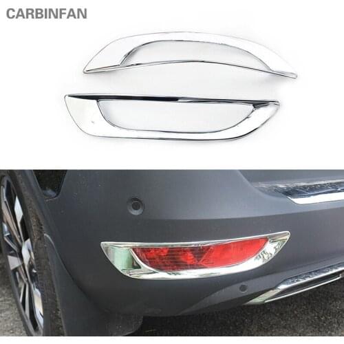 2pcs/set New Rear Tail Fog Light Lamp Trim Cover Car styling Rear fog light Sticker Trim Fit For Peugeot 5008 2017 C428