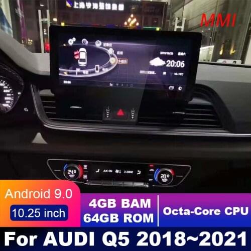 4G LTE 4GB+64GB Android display For Audi Q5 2018~2021 10.25" touch screen GPS Navigation car radio stereo dash multimedia player