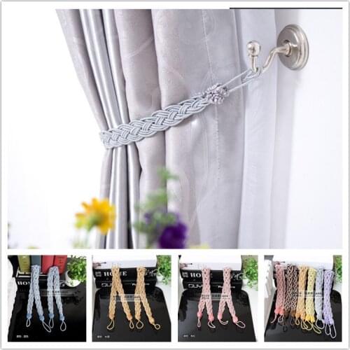 5pairs Braidline 2 twisted curtain buckle curtain strap curtain clip curtain accessories simple strap