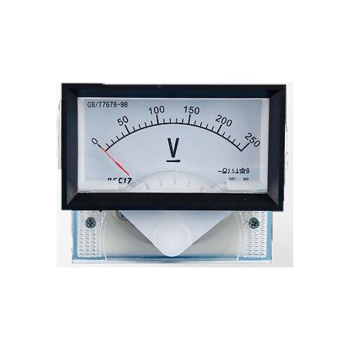 85C17 DC 10V 20V 30V 50V 100V 150V 200V 250V 300V 450V 70mm x 40mm Analog Needle Panel Meter Voltmeter